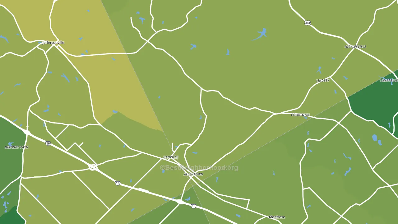Allentown, GA block-group voter-turnout map