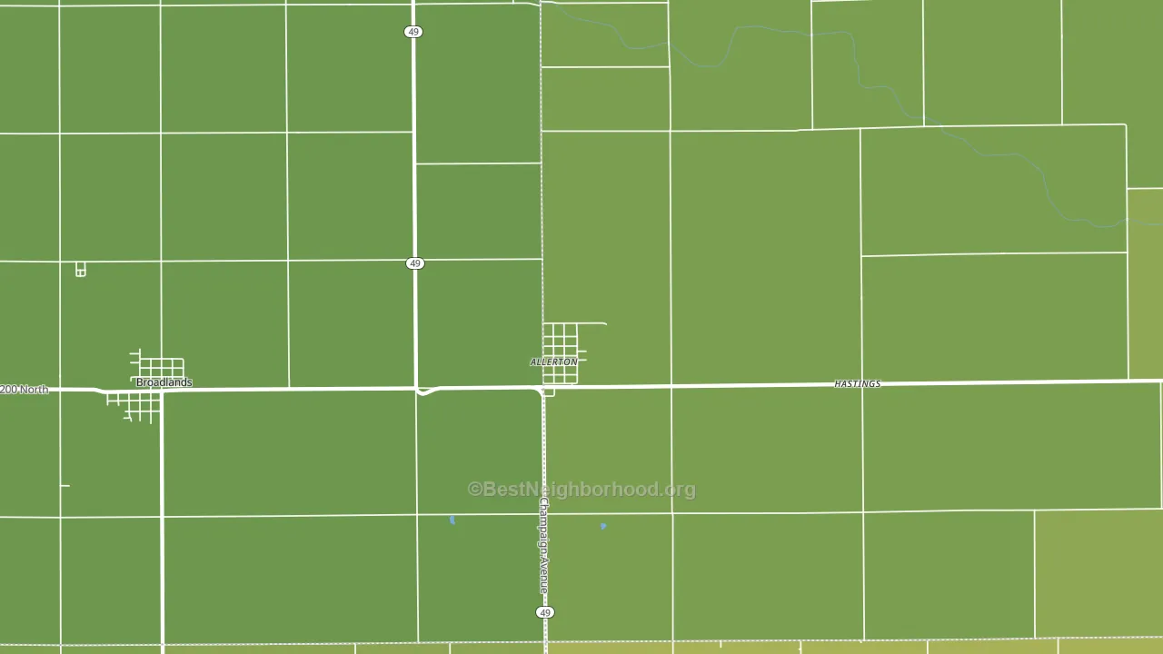 Allerton, IL block-group voter-turnout map