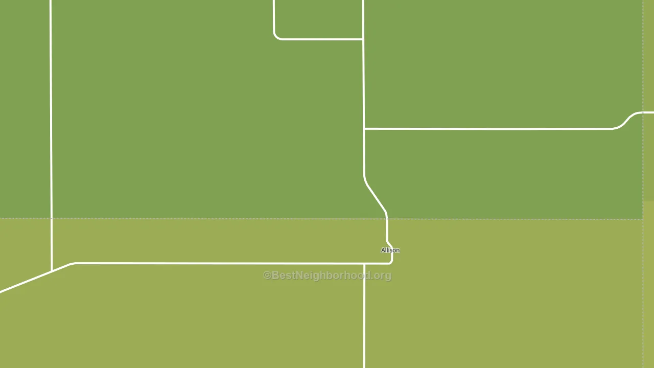Allison, TX block-group voter-turnout map
