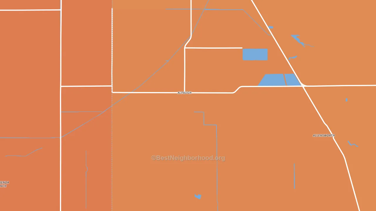 Alpaugh, CA block-group voter-turnout map