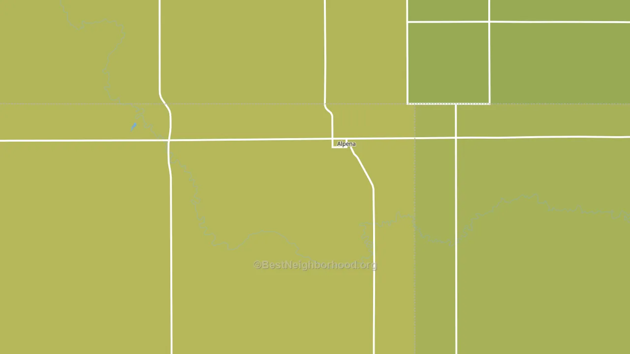 Alpena, SD block-group voter-turnout map