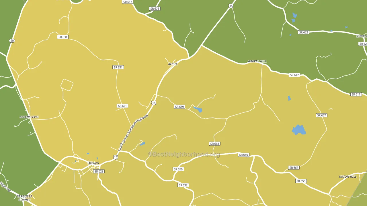 Alpha, VA block-group voter-turnout map