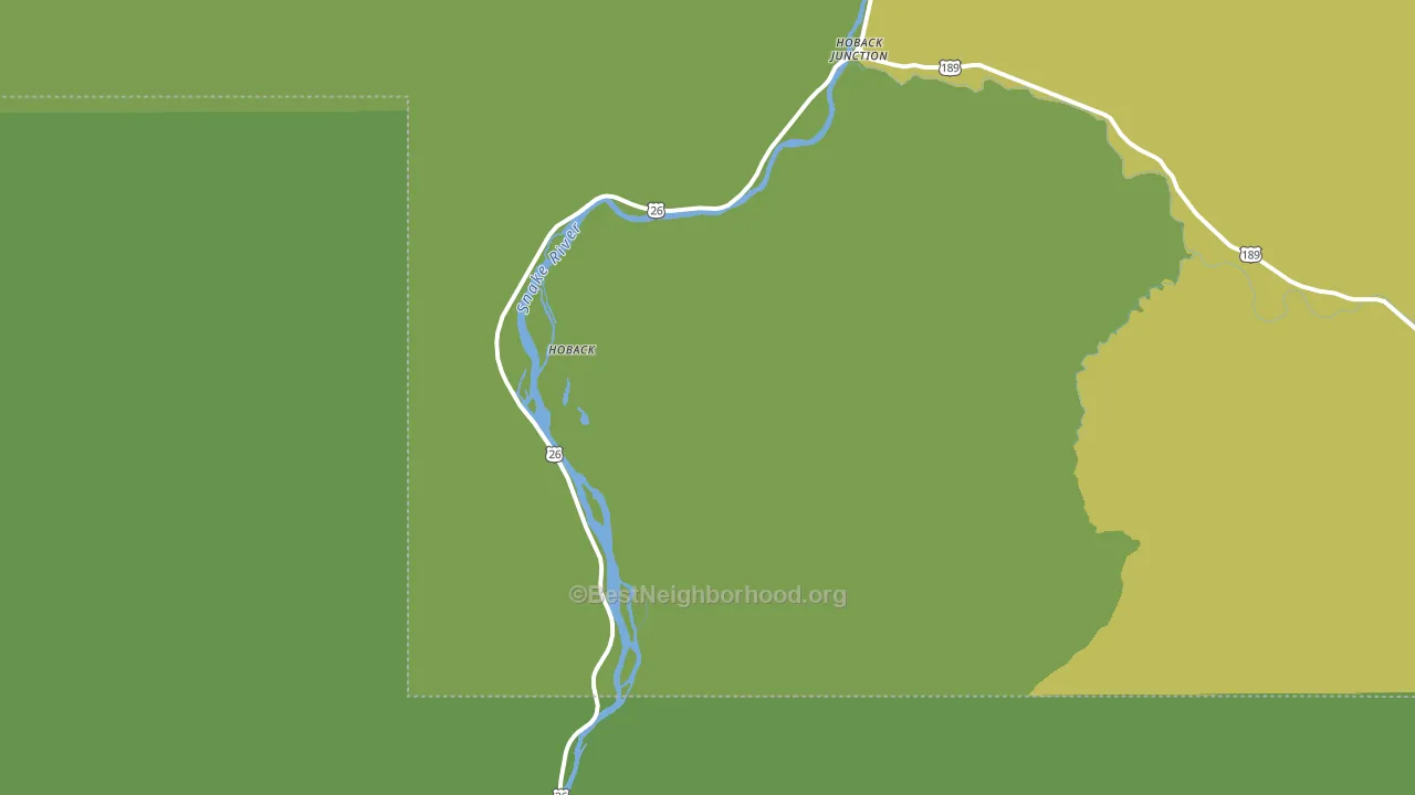 Alpine Junction, WY block-group voter-turnout map