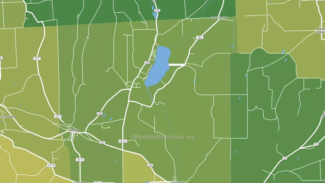 Alpine, NY block-group voter-turnout map