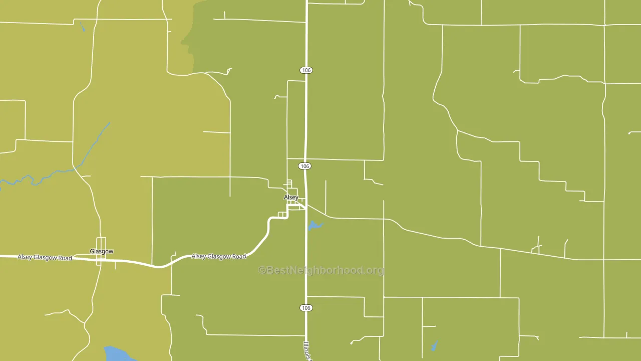Alsey, IL block-group voter-turnout map