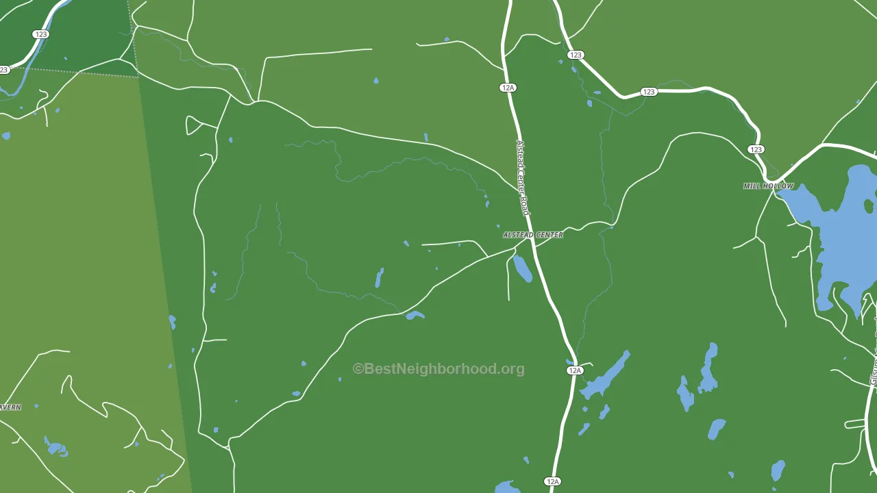 Alstead Center, NH block-group voter-turnout map