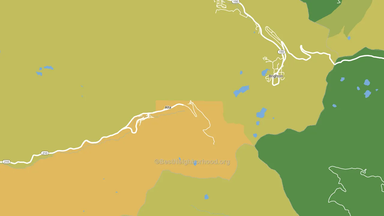 Alta, UT block-group voter-turnout map