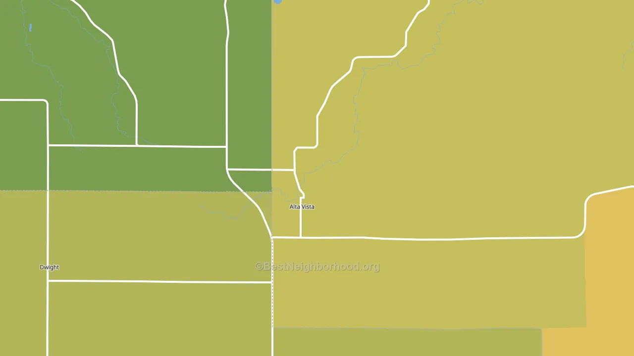 Alta Vista, KS block-group voter-turnout map