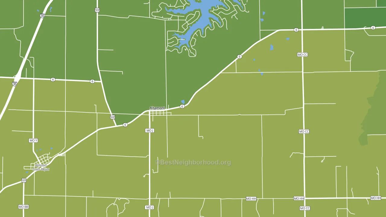 Altamont, MO block-group voter-turnout map