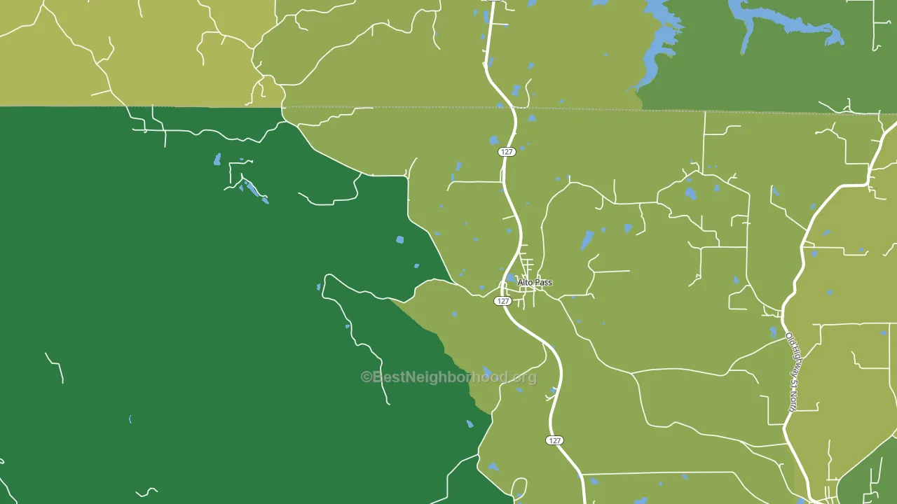 Alto Pass, IL block-group voter-turnout map