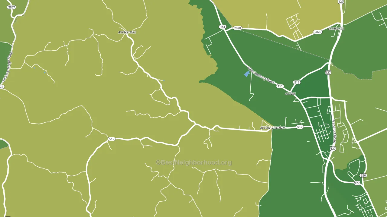 Alton Station, KY block-group voter-turnout map