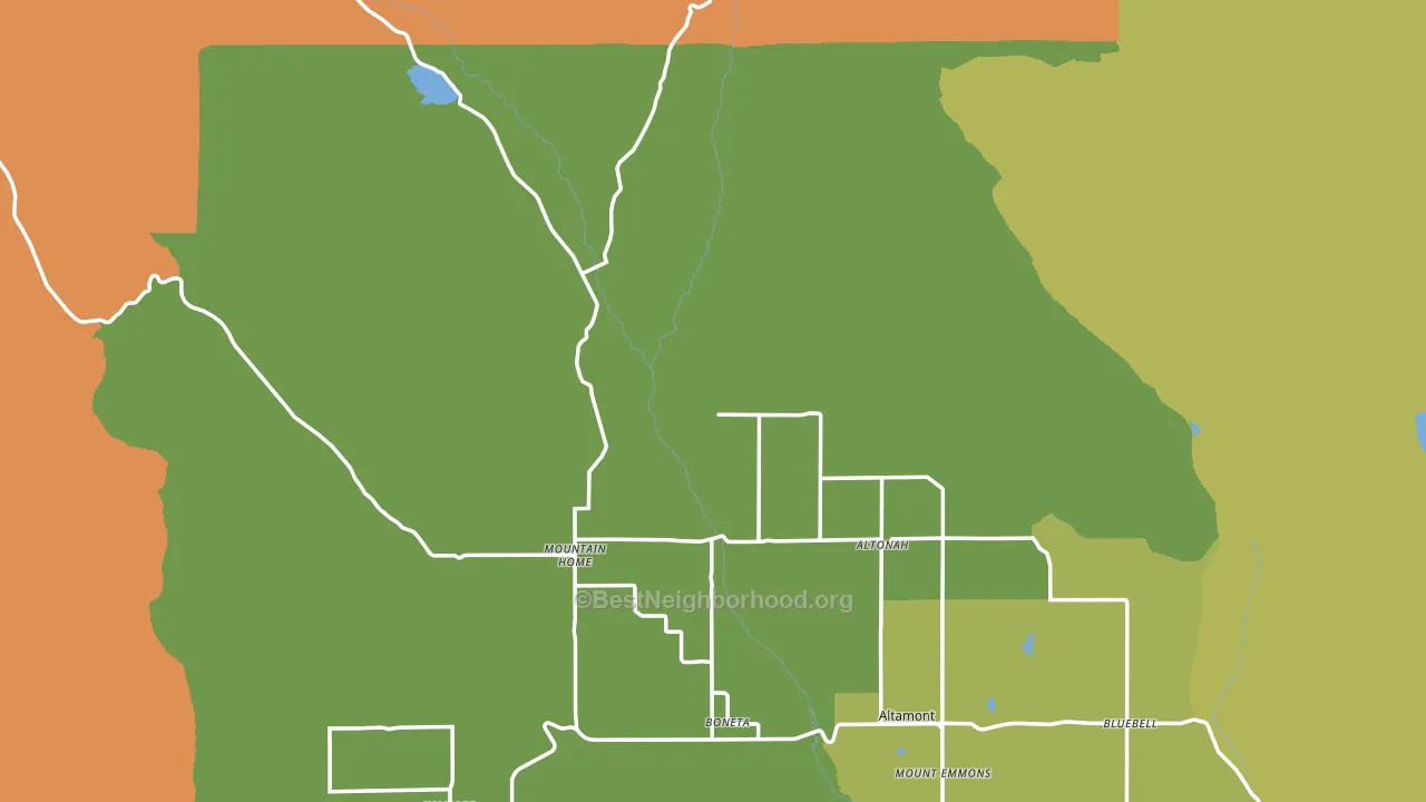 Altonah, UT block-group voter-turnout map