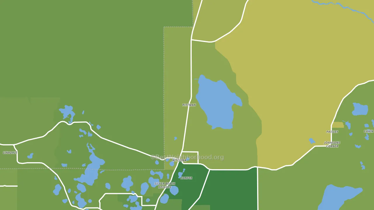Altoona, FL block-group voter-turnout map