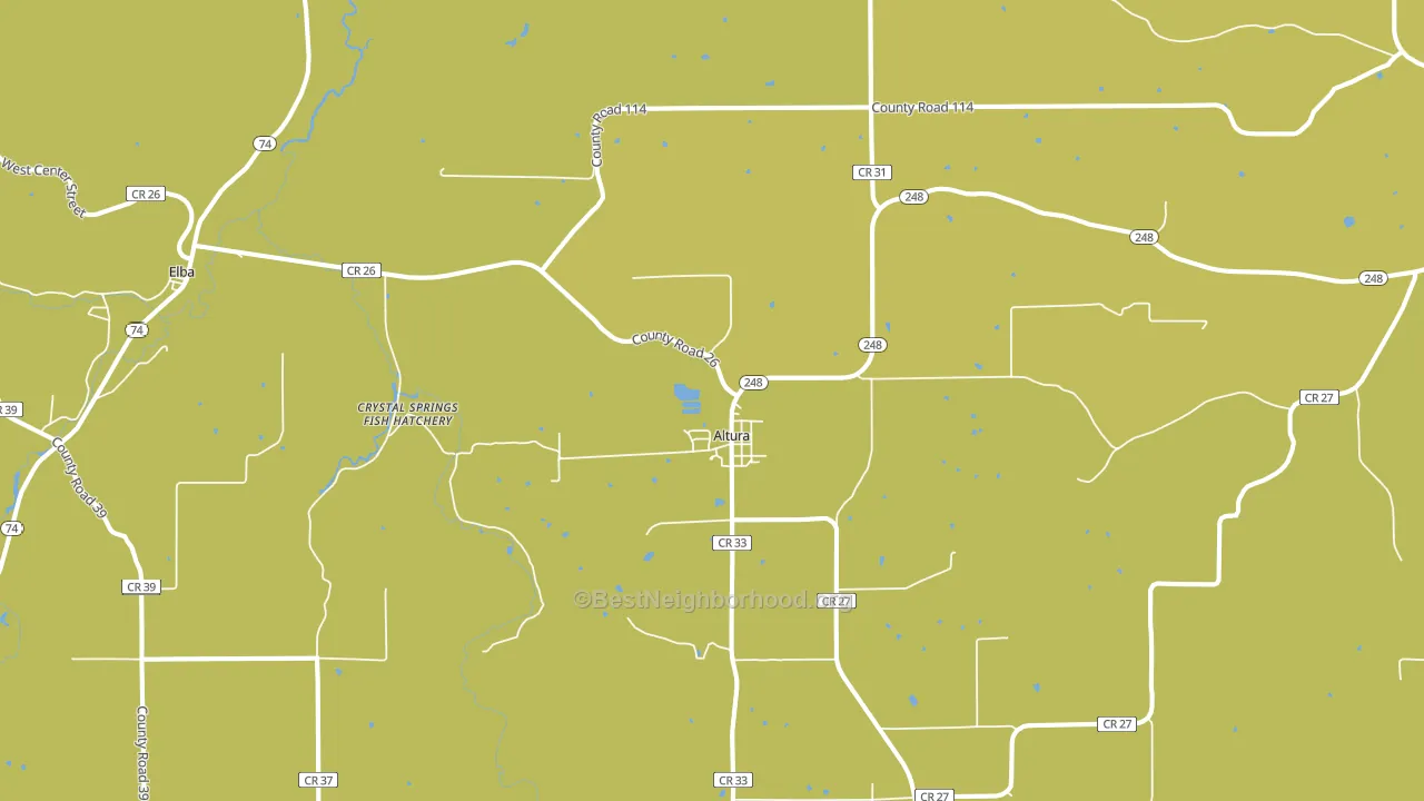 Altura, MN block-group voter-turnout map
