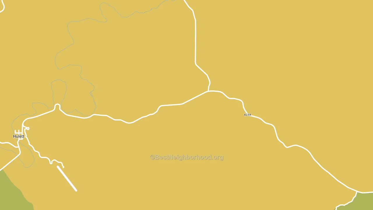 Alva, WY block-group voter-turnout map