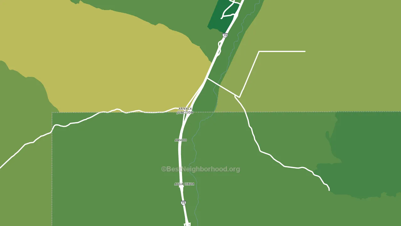Amado, AZ block-group voter-turnout map