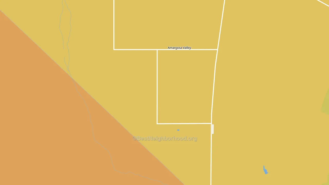 Amargosa Valley, NV block-group voter-turnout map