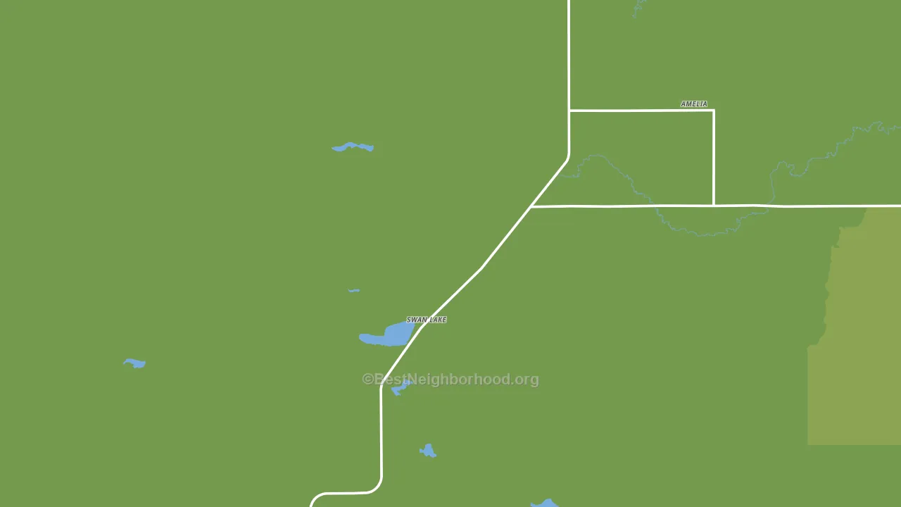 Amelia, NE block-group voter-turnout map