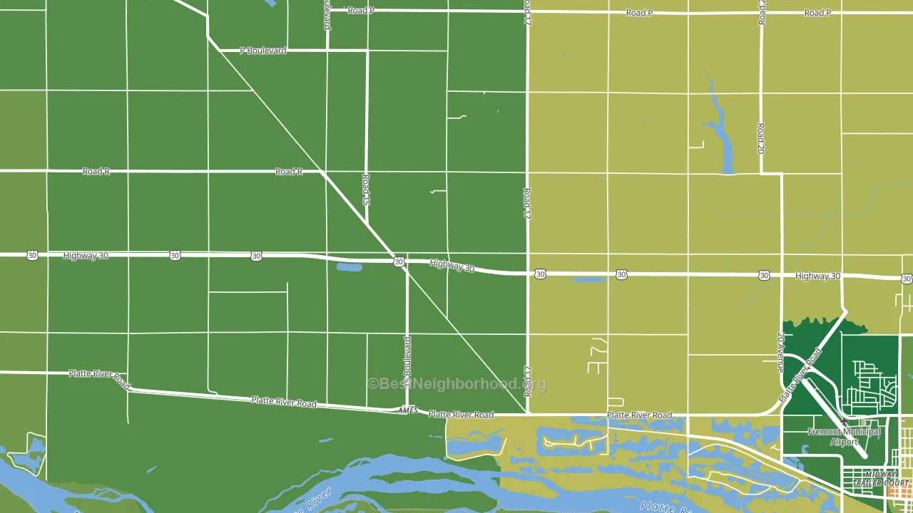 Ames, NE block-group voter-turnout map