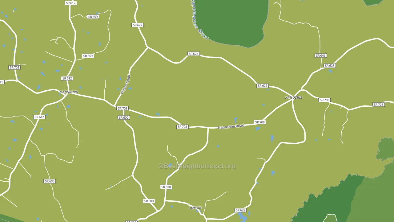 Ammon, VA block-group voter-turnout map