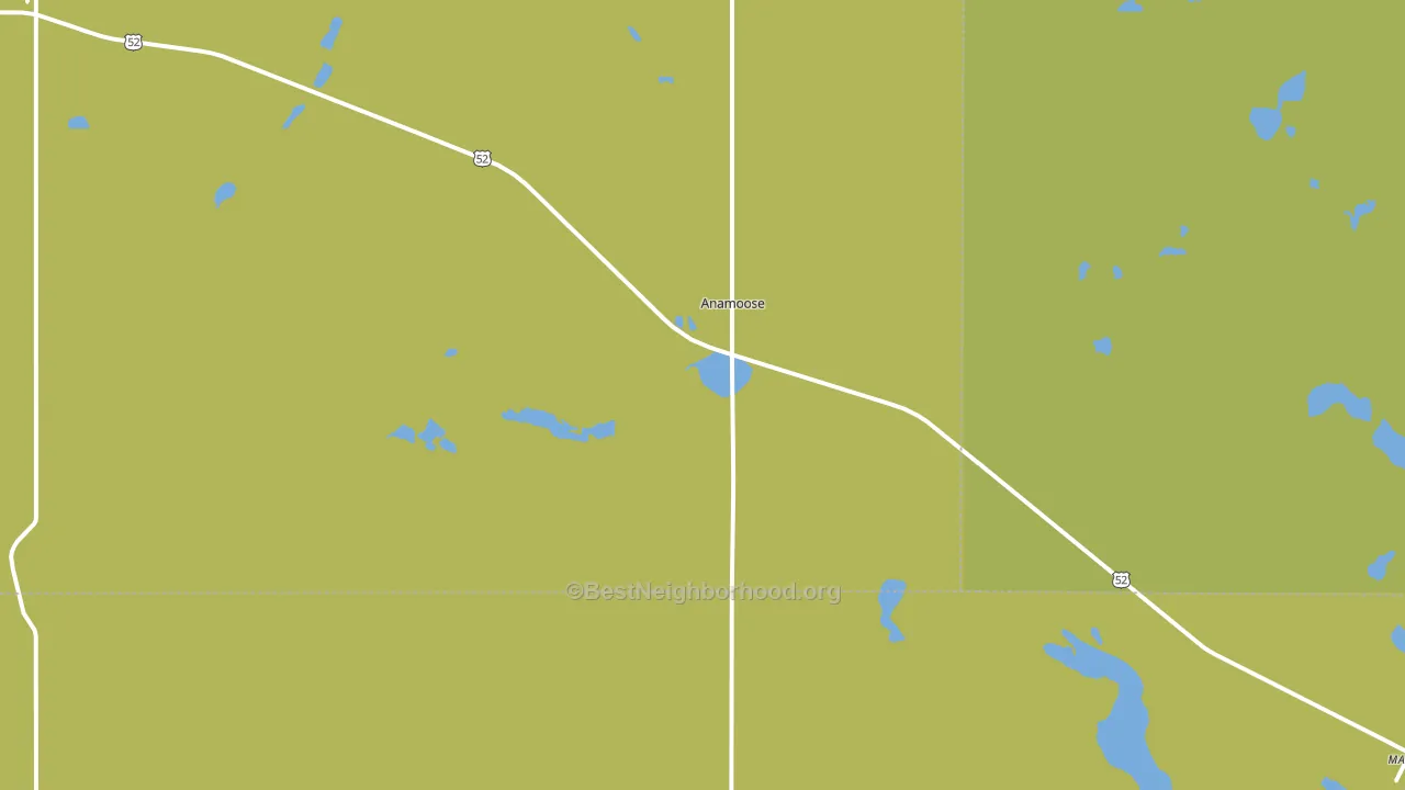 Anamoose, ND block-group voter-turnout map