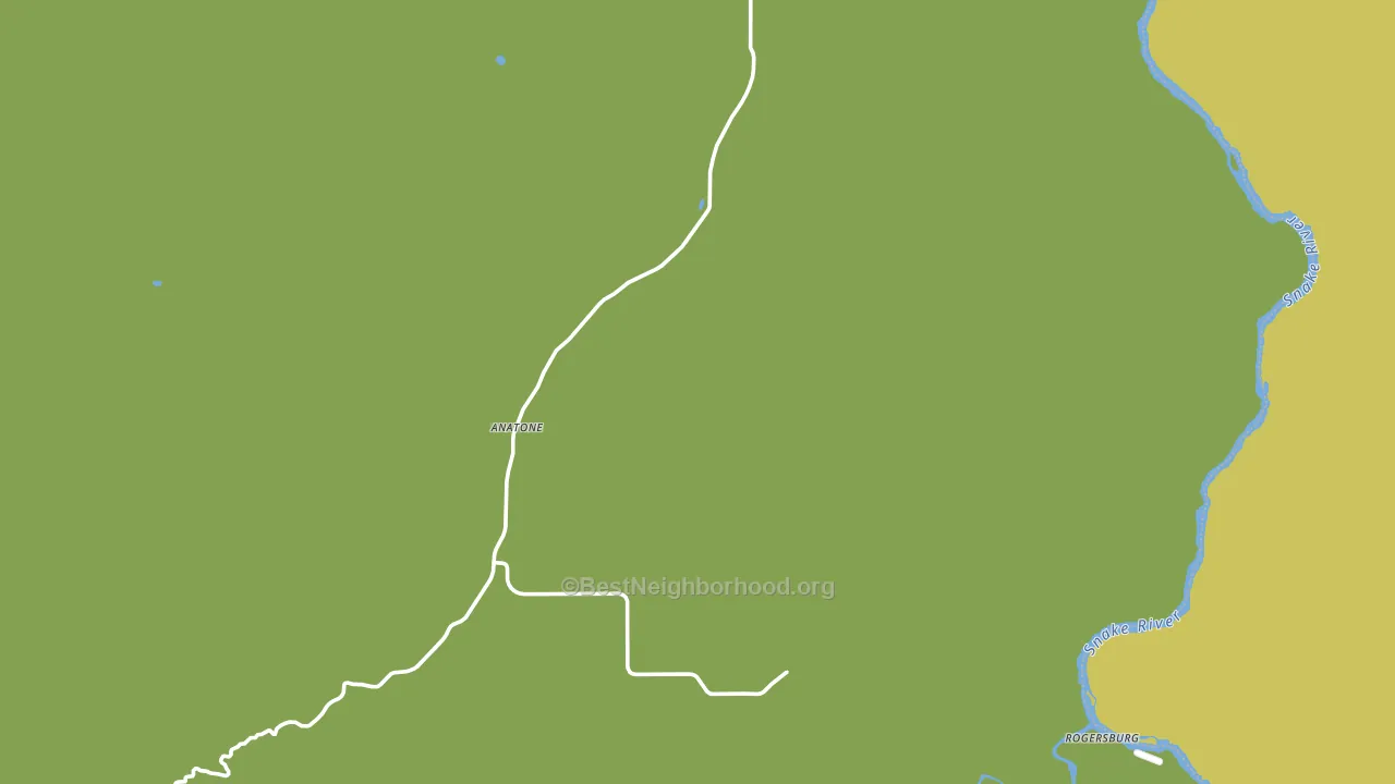 Anatone, WA block-group voter-turnout map