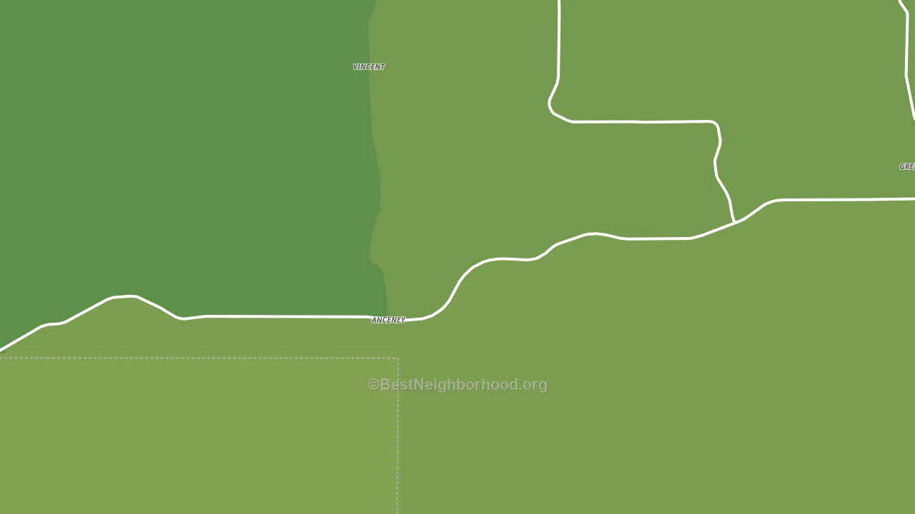 Anceney, MT block-group voter-turnout map