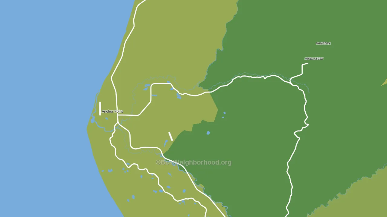 Anchor Point, AK block-group voter-turnout map
