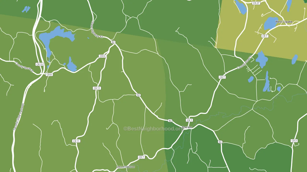 Ancram, NY block-group voter-turnout map