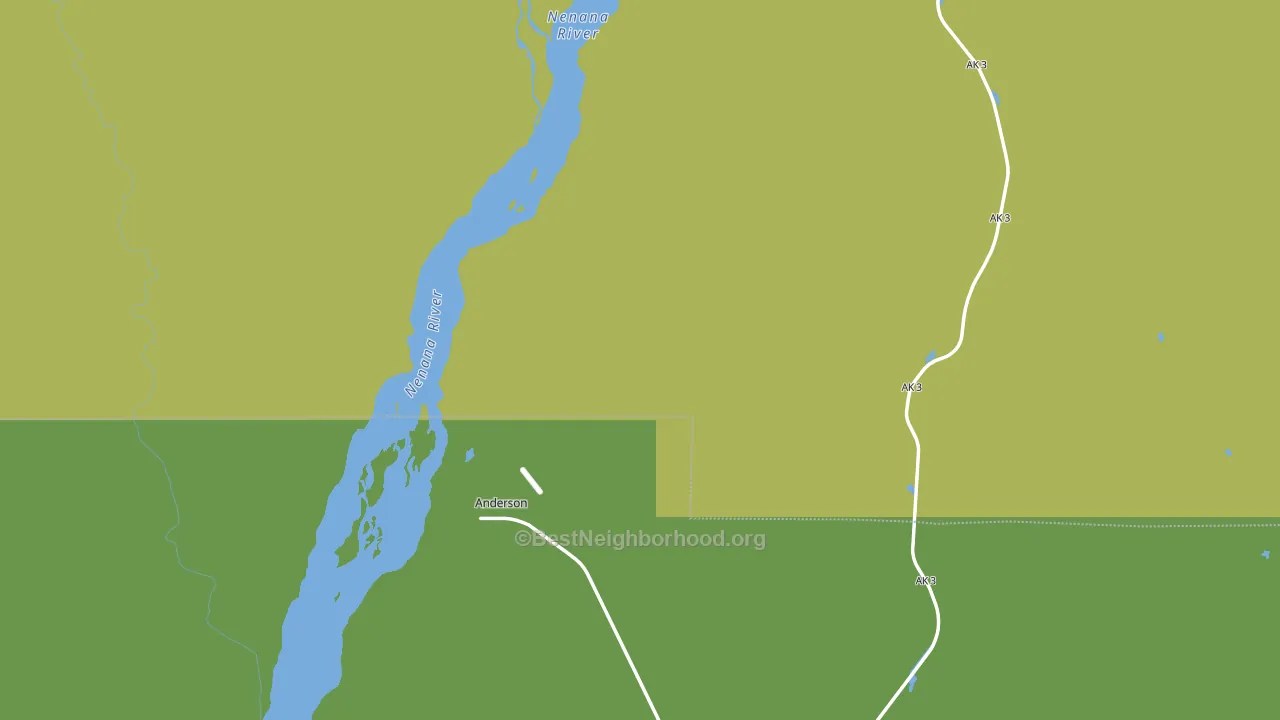 Anderson, AK block-group voter-turnout map