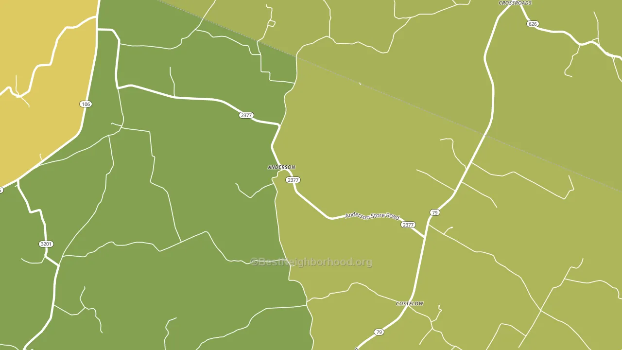 Anderson, KY block-group voter-turnout map