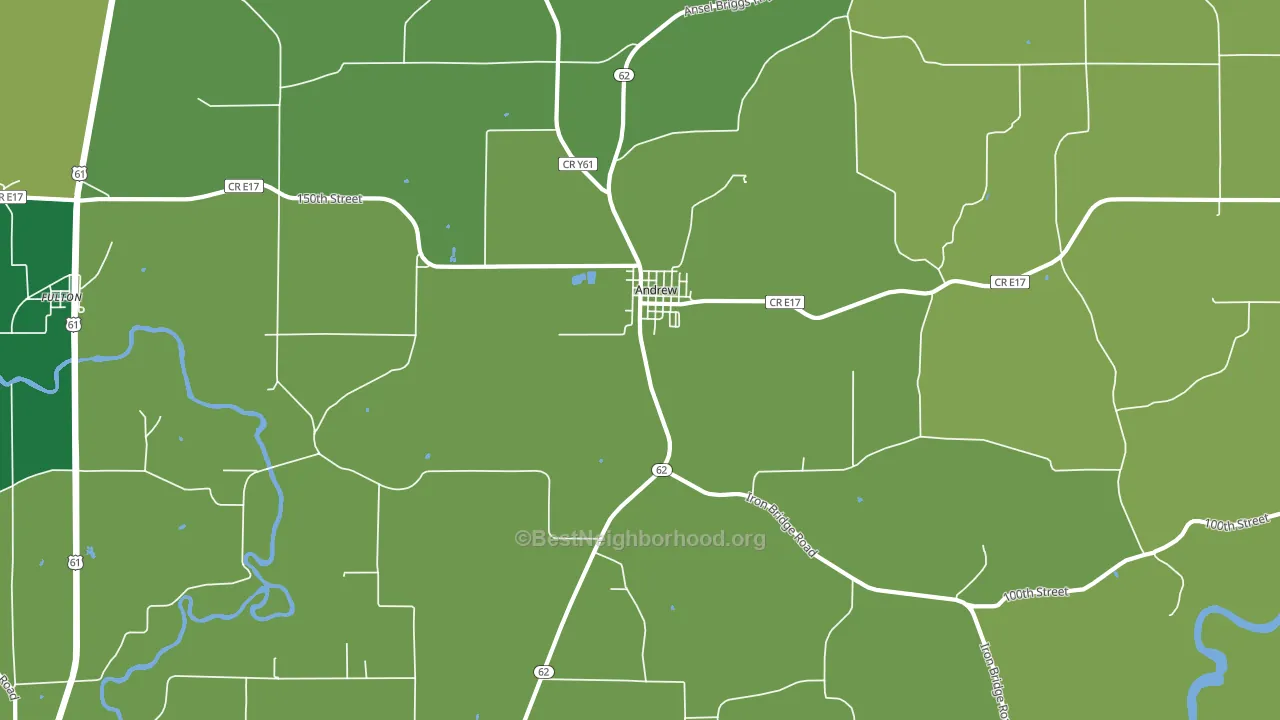 Andrew, IA block-group voter-turnout map
