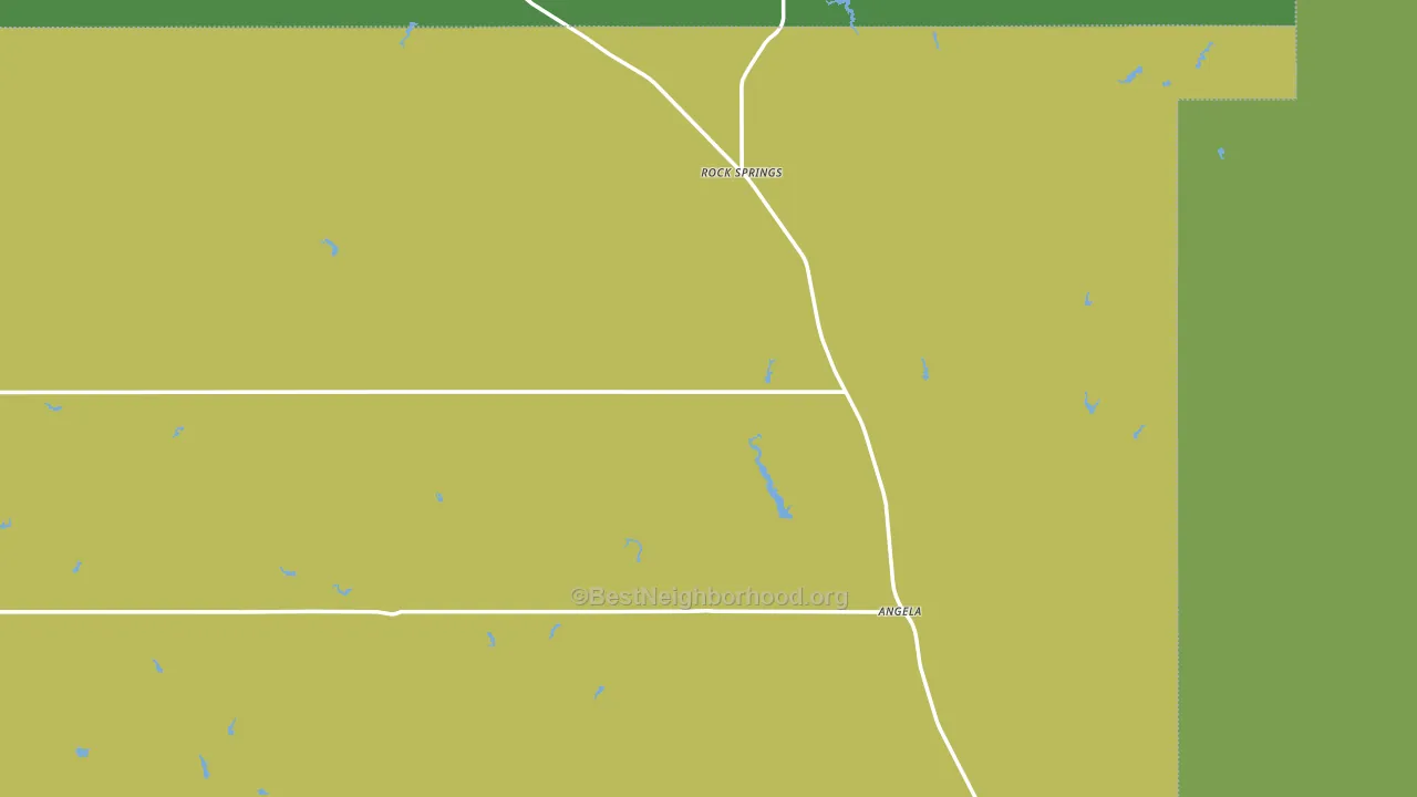 Angela, MT block-group voter-turnout map