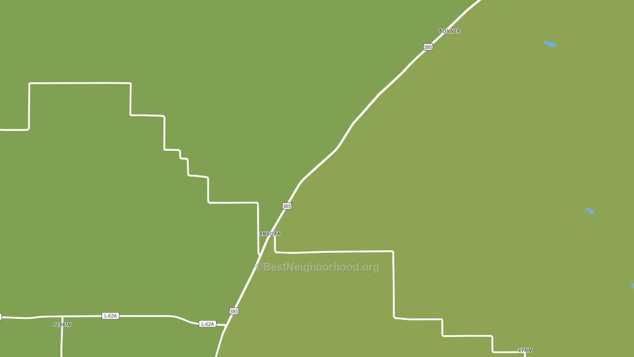 Angora, NE block-group voter-turnout map
