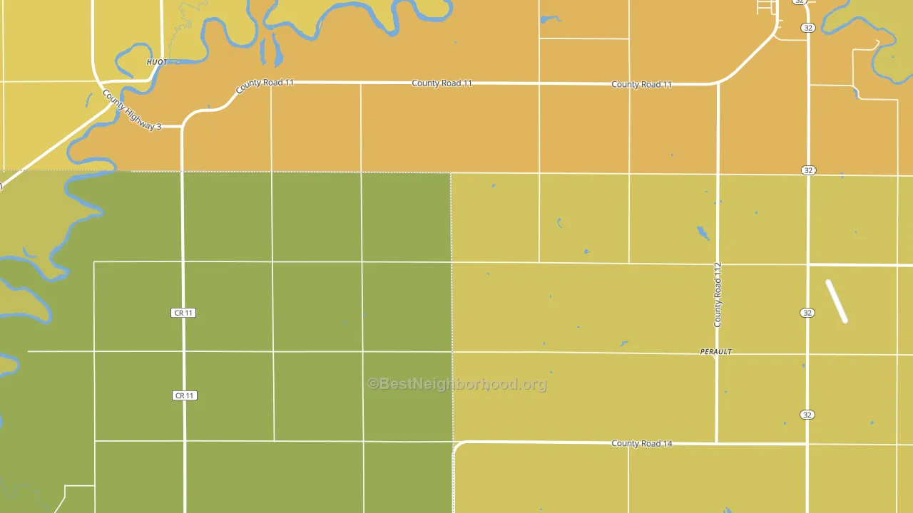 Angus, MN block-group voter-turnout map