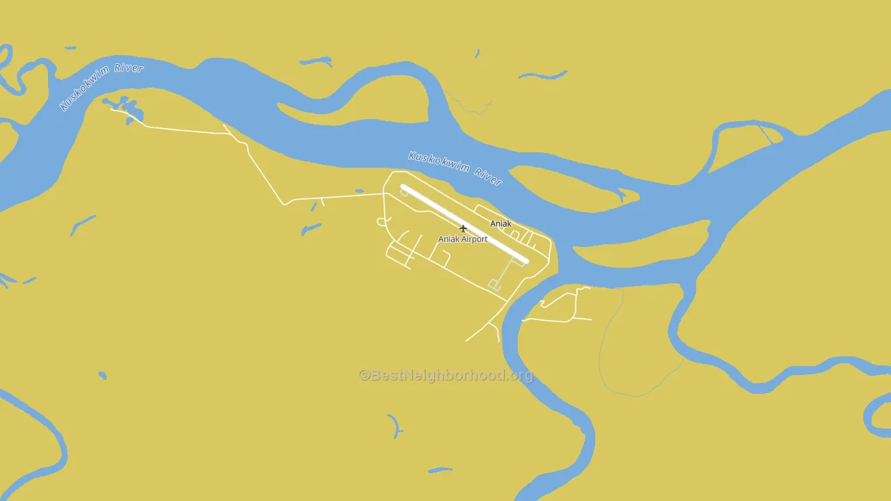 Aniak, AK block-group voter-turnout map