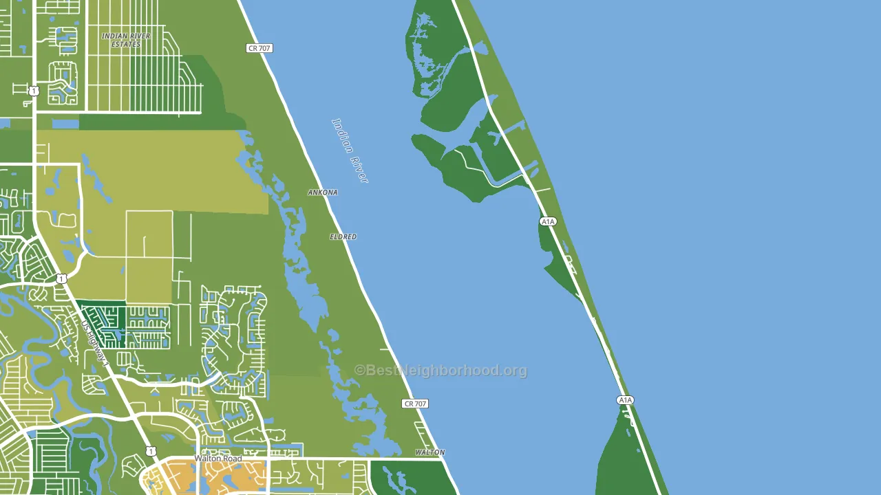 Ankona, FL block-group voter-turnout map