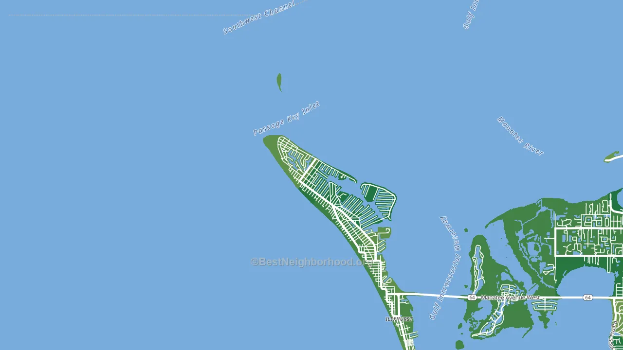 Anna Maria, FL block-group voter-turnout map
