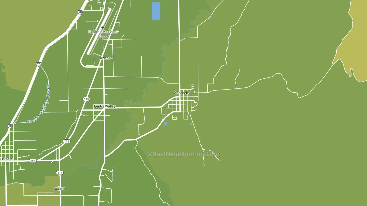 Annabella, UT block-group voter-turnout map