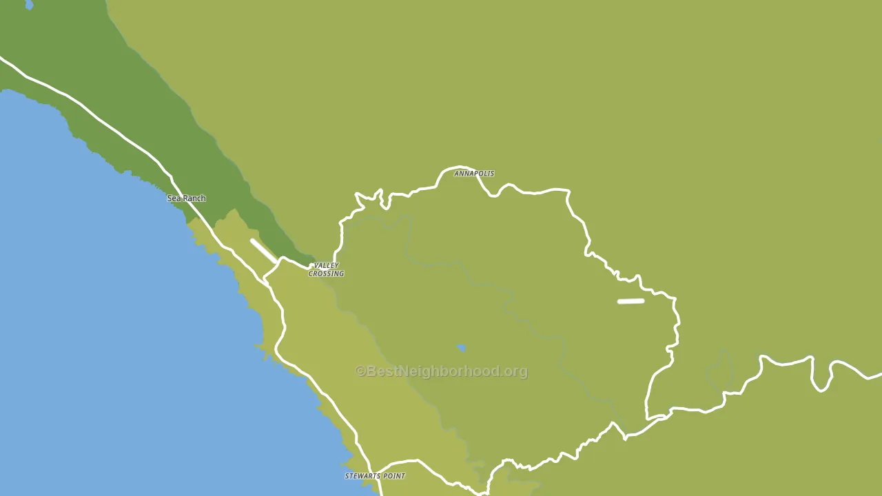 Annapolis, CA block-group voter-turnout map
