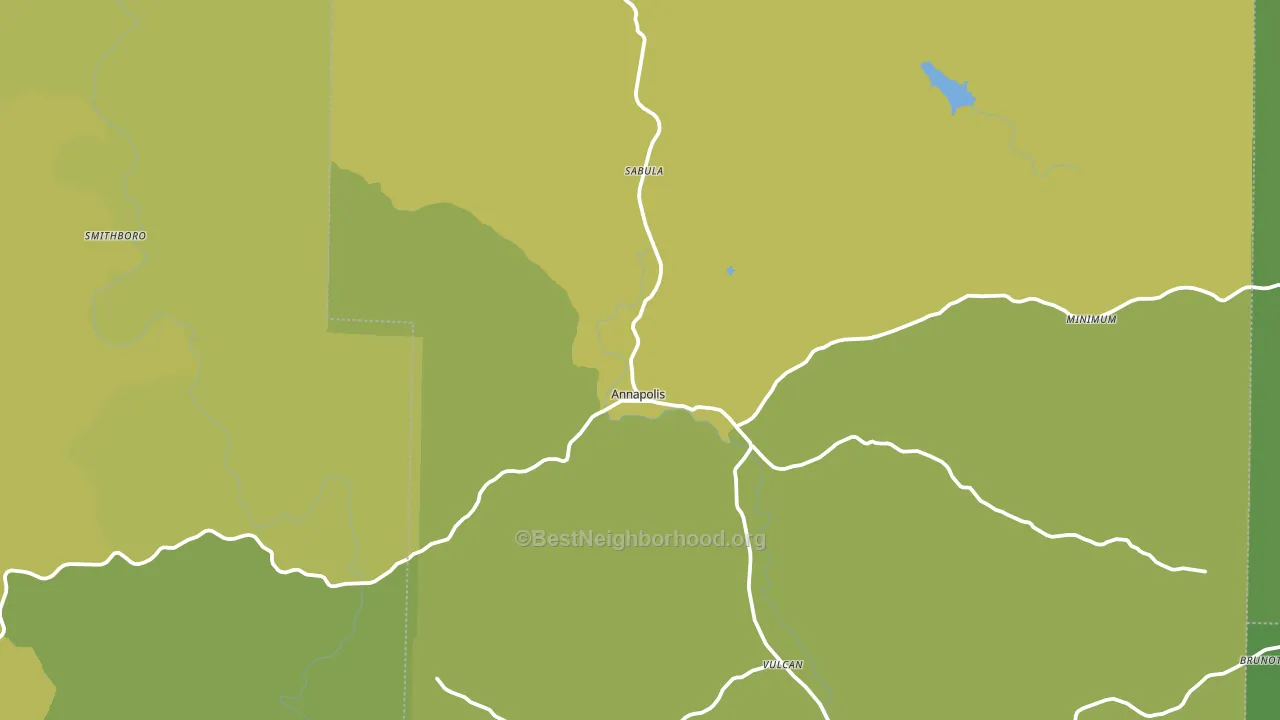 Annapolis, MO block-group voter-turnout map