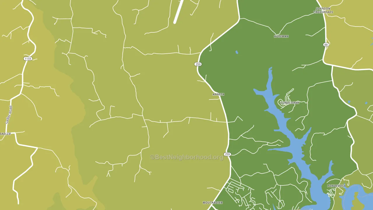 Anneta, KY block-group voter-turnout map
