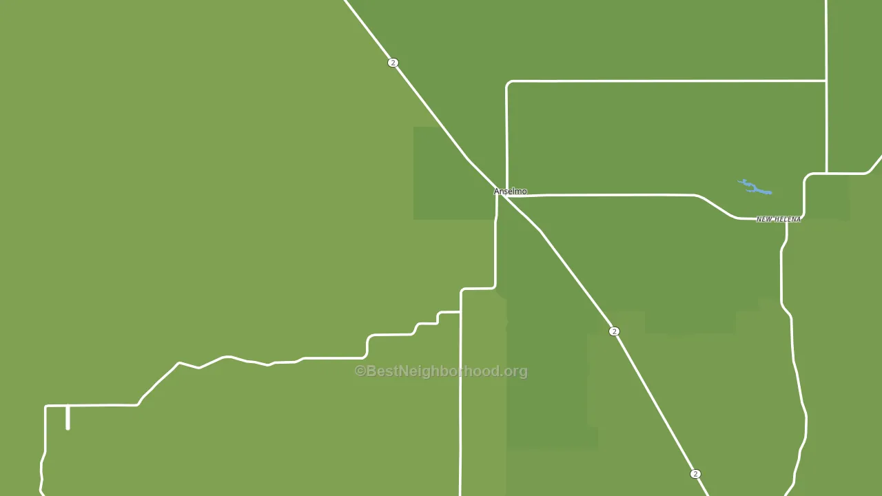 Anselmo, NE block-group voter-turnout map