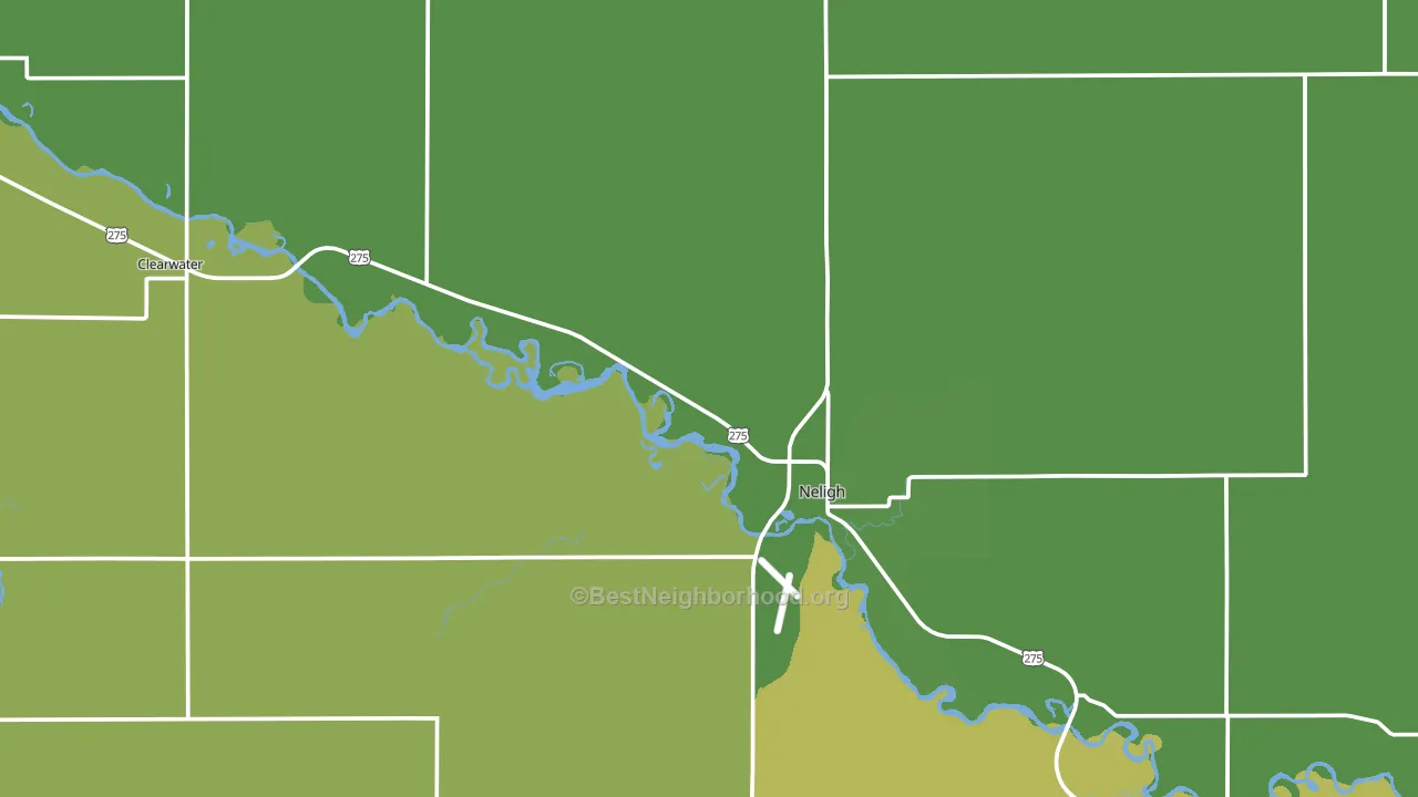 Antelope County, NE block-group voter-turnout map