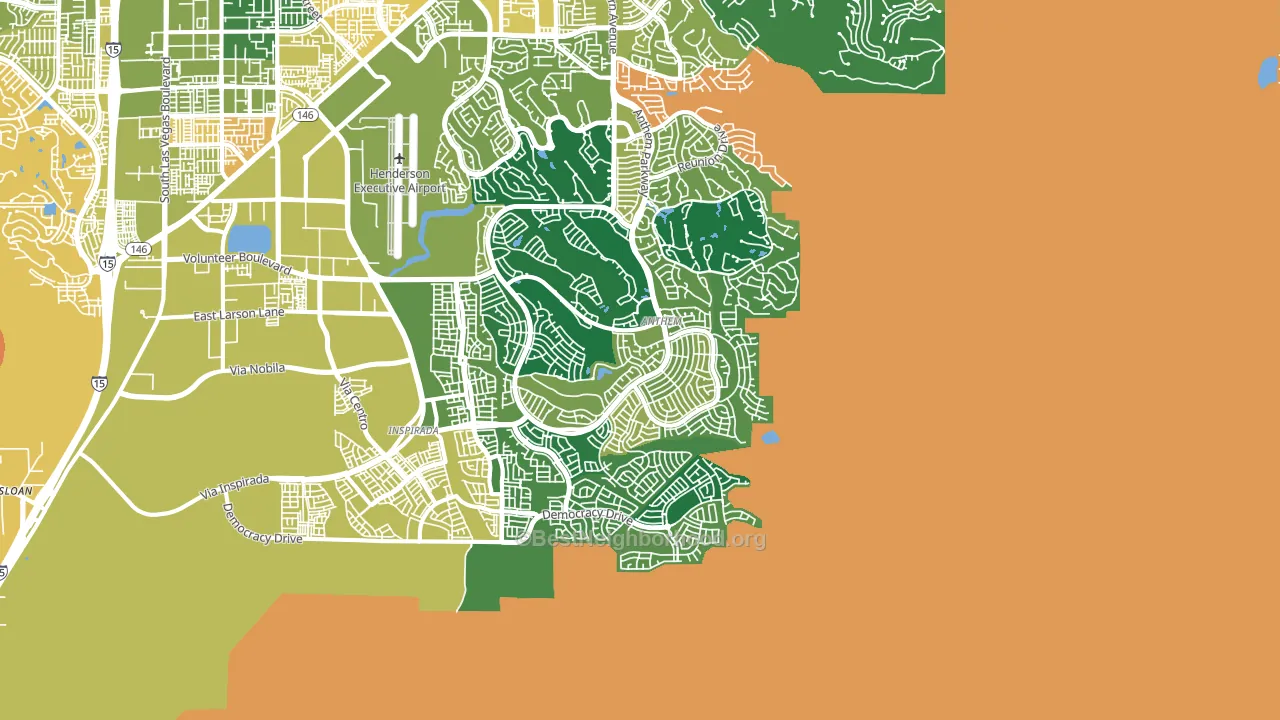 Anthem, Henderson, NV block-group voter-turnout map