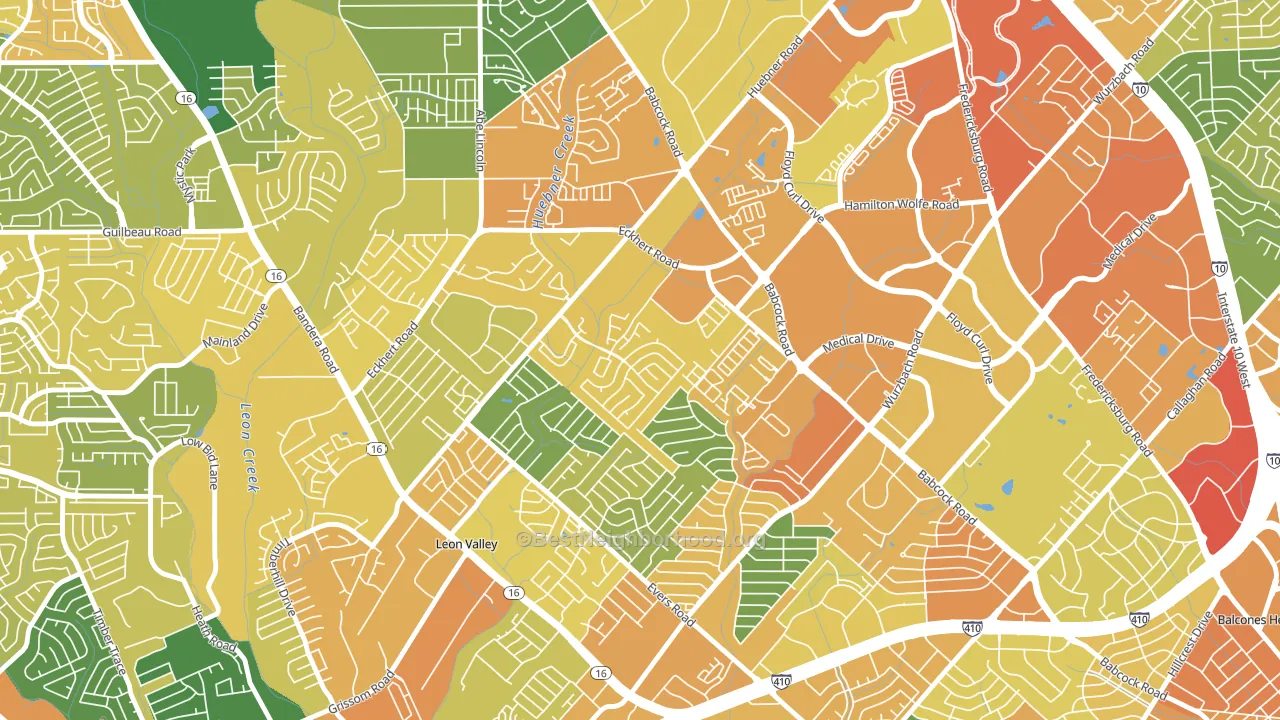 Apple Creek, San Antonio, TX block-group voter-turnout map