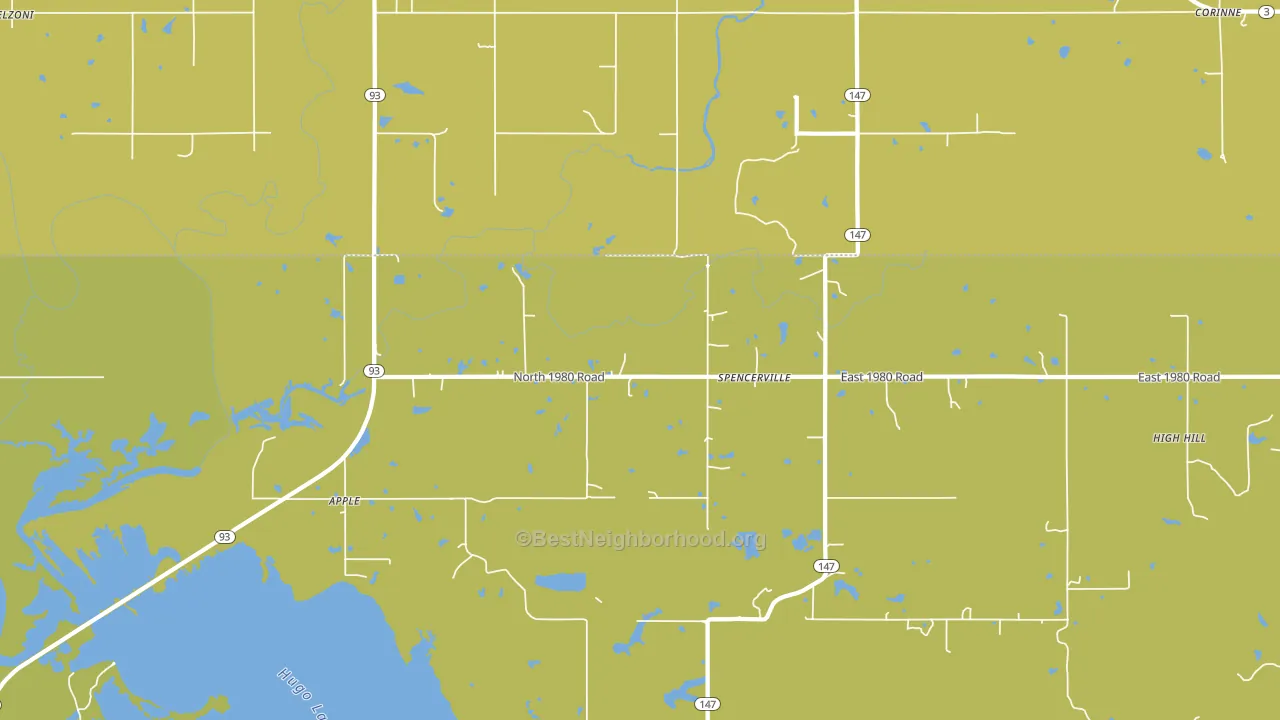 Apple, OK block-group voter-turnout map