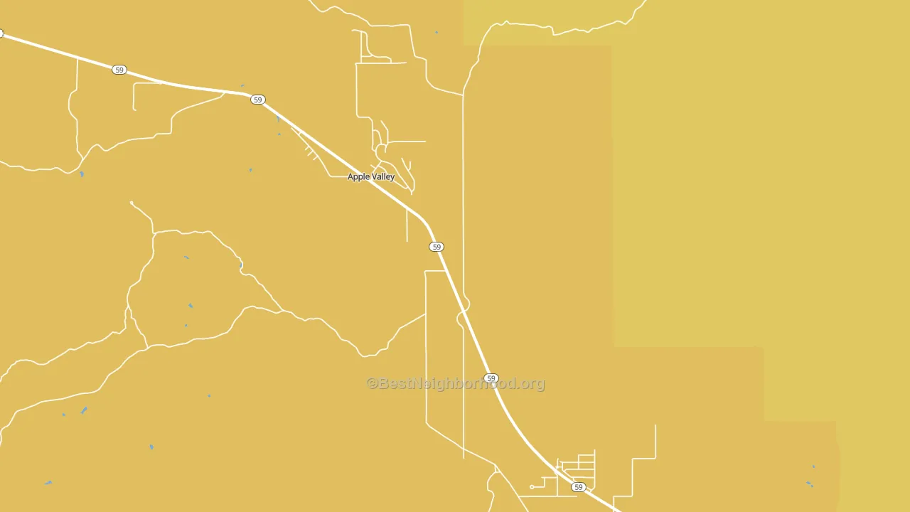Apple Valley, UT block-group voter-turnout map