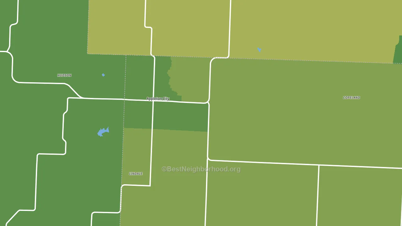 Appleton City, MO block-group voter-turnout map