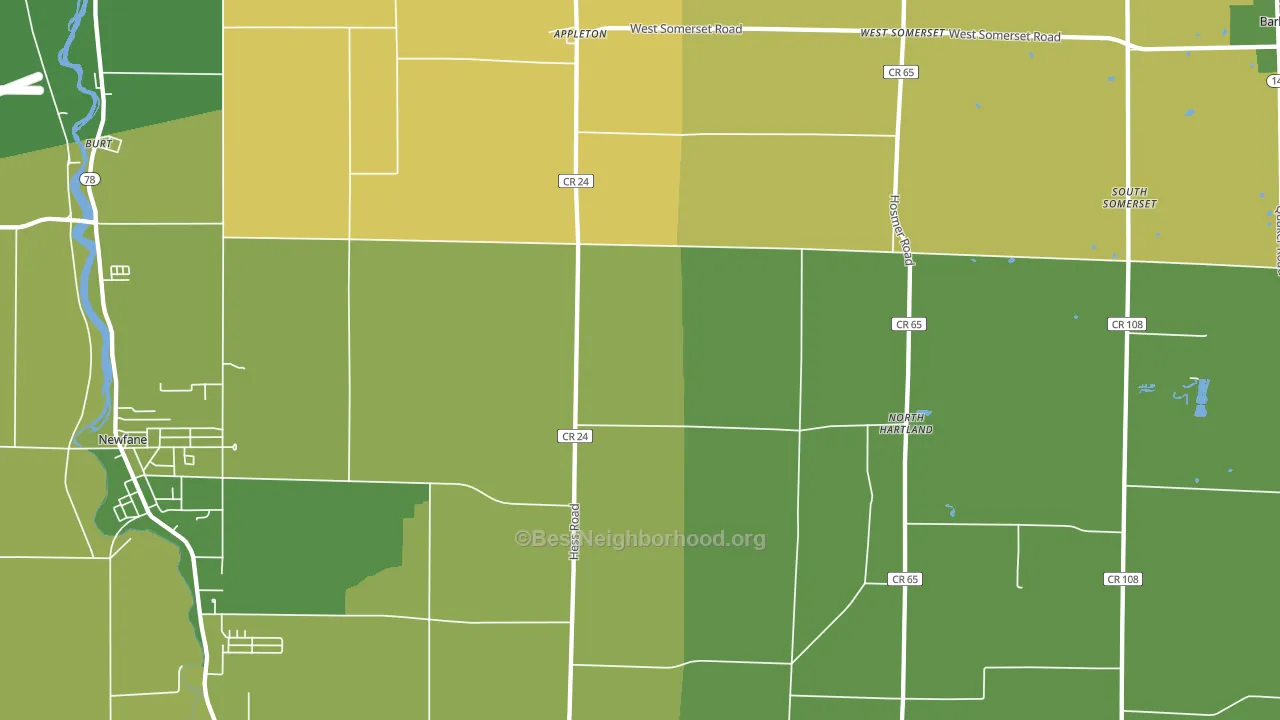 Appleton, NY block-group voter-turnout map